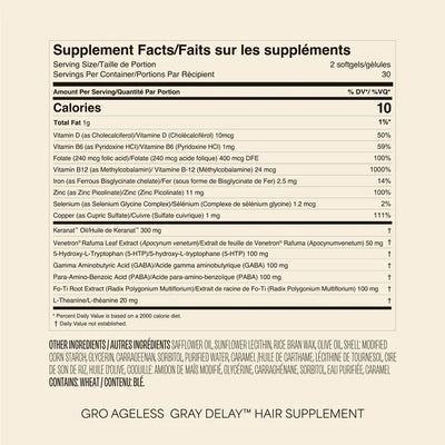 GRO AGELESS Gray Delay™ Hair Supplement (3 Pack)